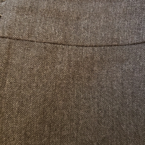 Vintage chic Alain Manoukian gray trousers with side slit - Picture 5 of 7